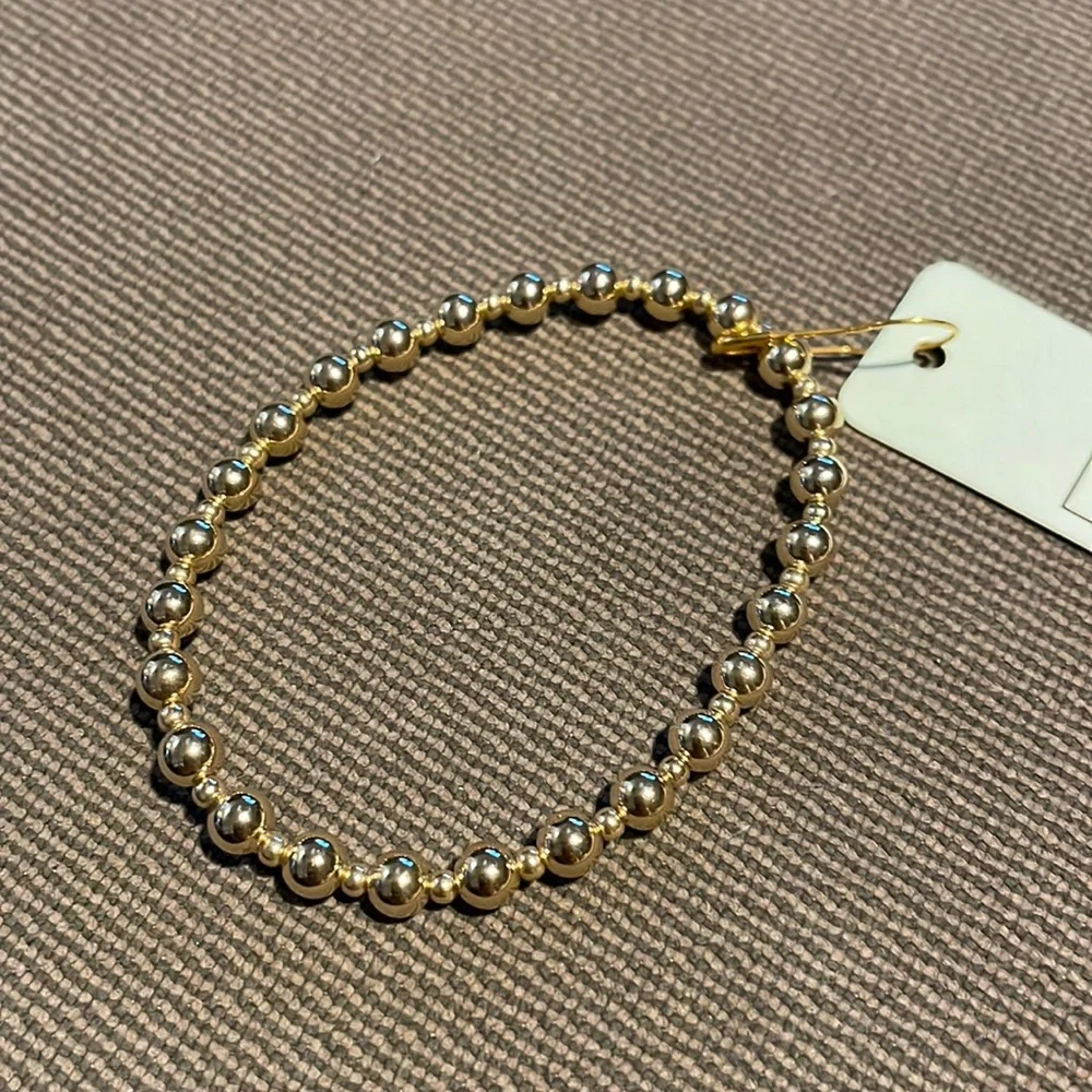 NWT Enewton Classic Grateful Pattern 5mm Bead Bracelet - Picture 3 of 4